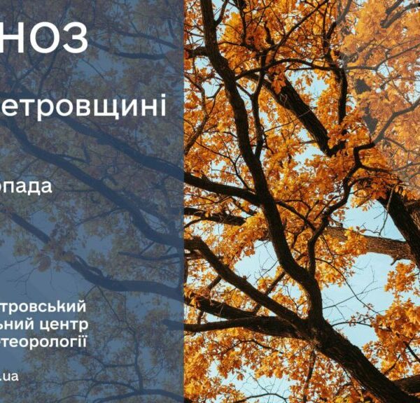 25 листопада: Які погодні умови очікуються в Дніпрі?